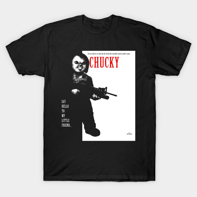 Chucky Scarface T-Shirt by DougSQ